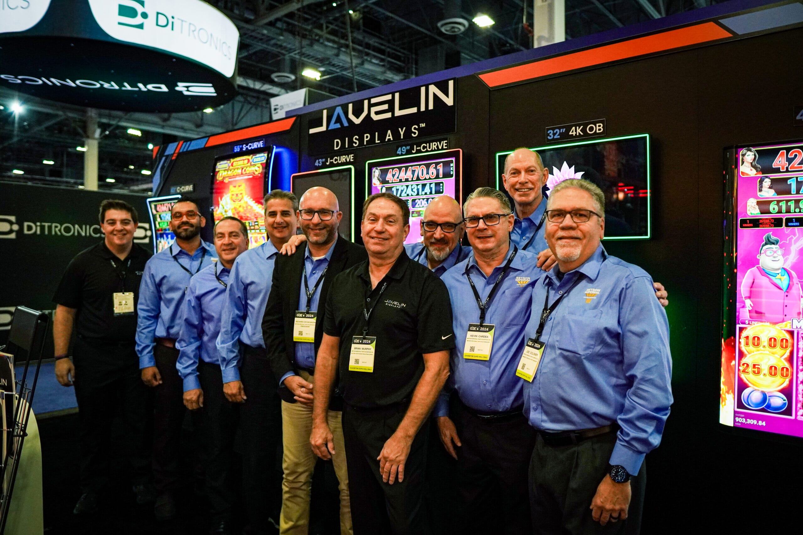 Javelin Displays Team at Trade Show
