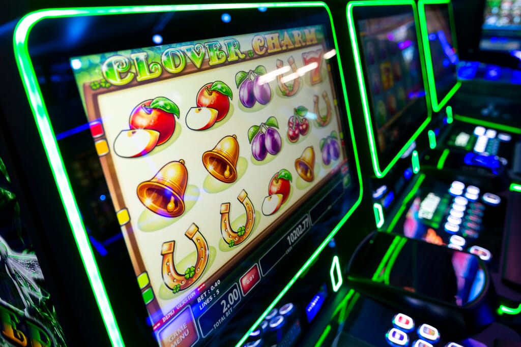 Casino Slot Machine Close Up